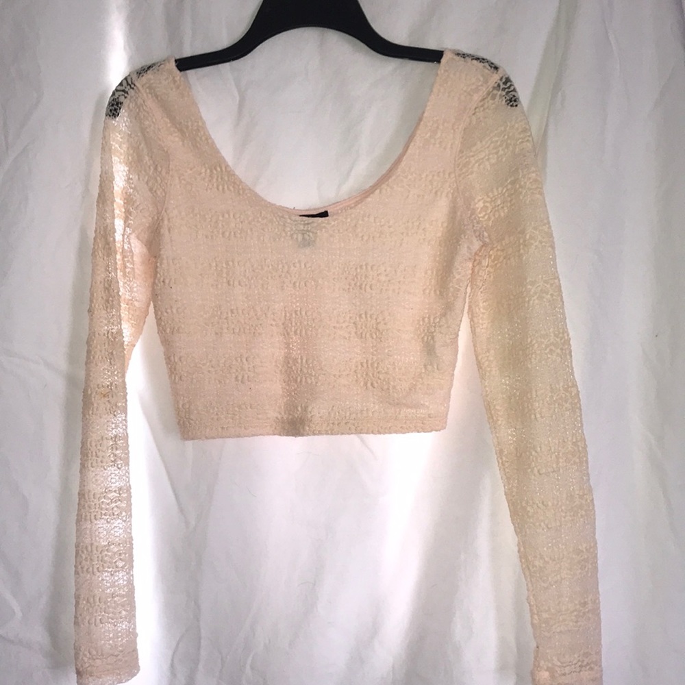 Lace crop top